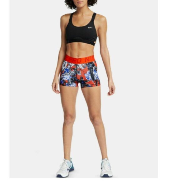 Nike Pants - Nike - Pro 3" Athletic Shorts AQ0059 | Size Small | Hyperflora Orange